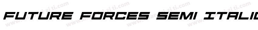 Future Forces Semi Italic字体转换